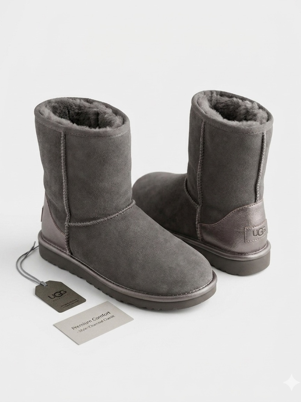 UGG Short Classic Boot in Charcoal